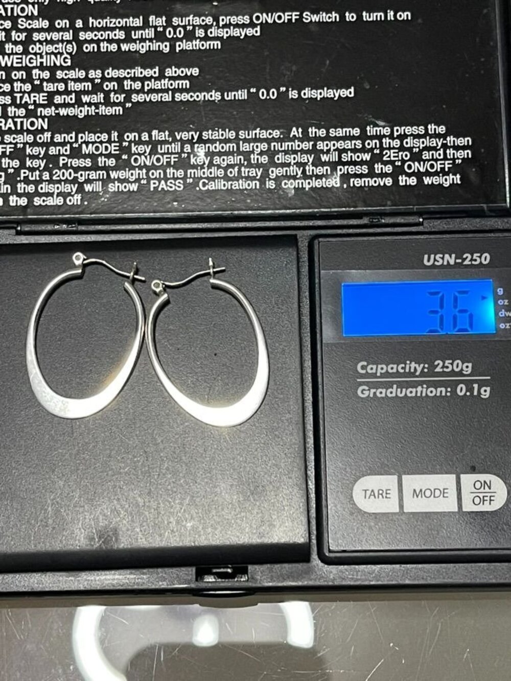 Retired Silpada P1099 Sterling Silver Oval Hoop Earrings 925 USA - Picture 6 of 6